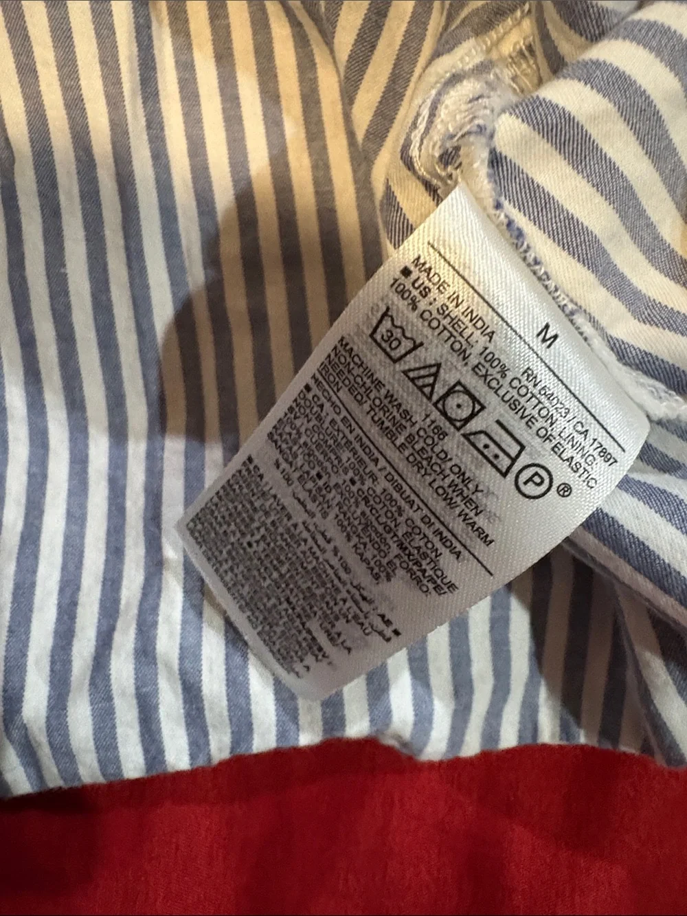 Striped Puff-Sleeve Peplum Top - Blue/White medium by Old Navy good condition